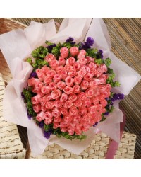 99 Pink Roses
